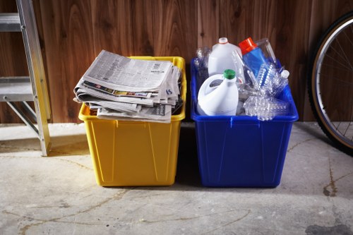 Professional office clearance team at work in Shadwell